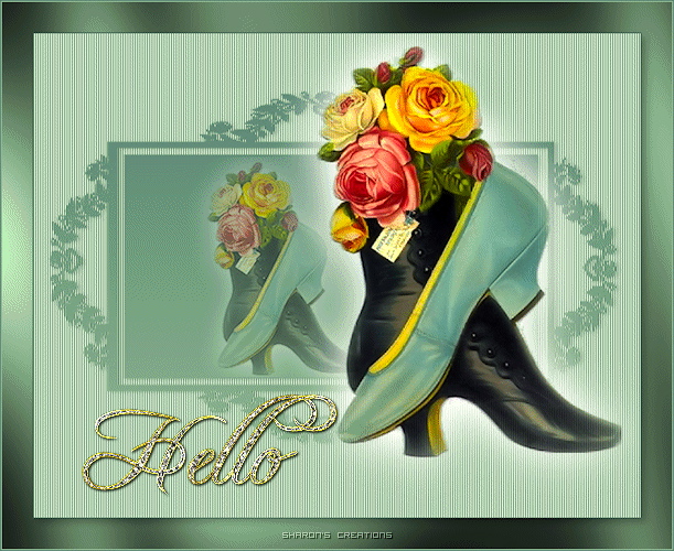Vintage shoes & flowers