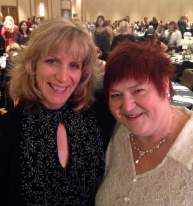 At the ACFW Gala Dinner with my Agent Karen Ball